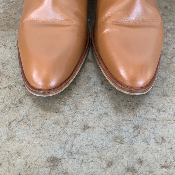 Everlane The Heel Boot Cognac Colored Booties Size 7 - Picture 9 of 11